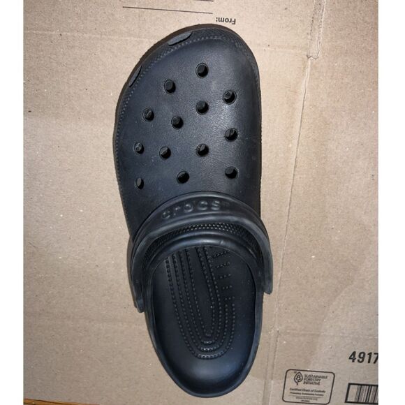 CROCS Left Shoe ONLY Black M10 W12 - Picture 1 of 3